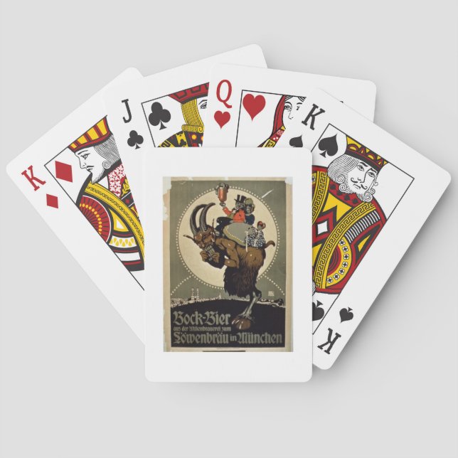 Jeu De Cartes Publicité pour 'Bock Beer de Lowenbrau Brewer (dos)