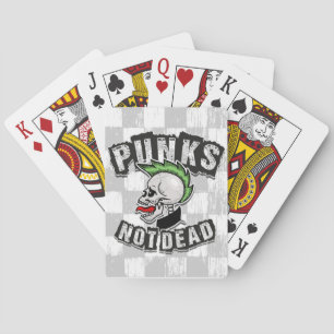 Jeu De Cartes Punks pas mort crâne Mohawk Punk Rock Rocker