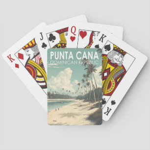 Jeu De Cartes Punta Cana République Dominicaine Travel Art Vinta
