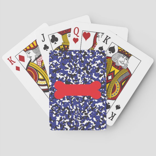 Jeu De Cartes Pup Pride Inspiré Camo Design Classique Jouer voit (dos)