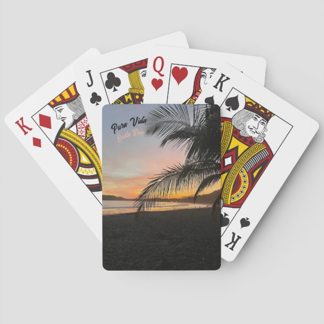 Jeu De Cartes Pura Vida Costa Rica jouer des cartes (dos)