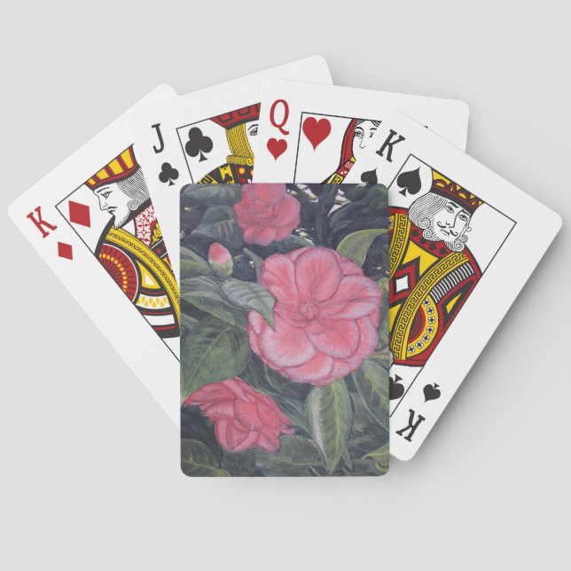 Jeu De Cartes Purple Dawn Camellia Jouer Des Cartes (dos)