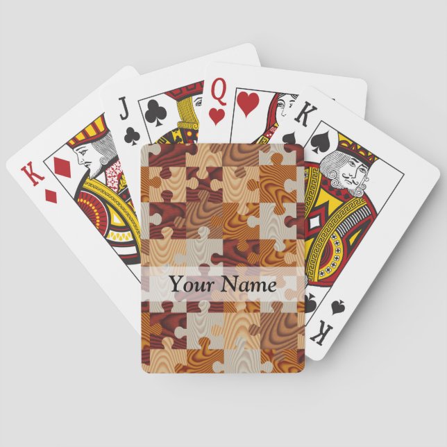 Jeu De Cartes Puzzle en bois (dos)