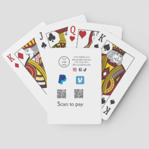 Jeu De Cartes Q R code PayPal venmo scanner payer ajouter médias