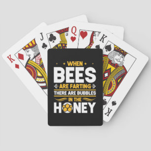 Jeu De Cartes Quand les abeilles sont en train de pailler