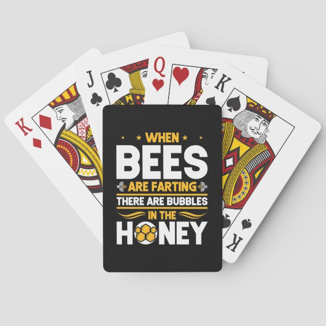Jeu De Cartes Quand les abeilles sont en train de pailler (dos)