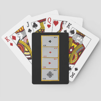 JEU DE CARTES QUATRE CARTES DE JEU D'AS
