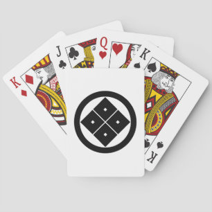 Jeu De Cartes Quatre yeux carrés inclinés en cercle