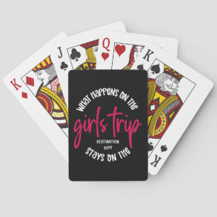 Jeu De Cartes Que se passe-t-il sur les filles Trip Funny Custom