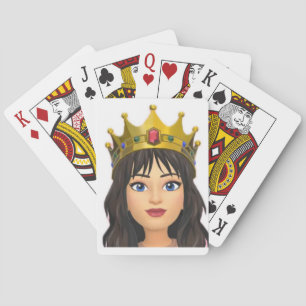 Jeu De Cartes Queen jouant aux cartes