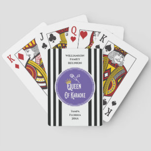 Jeu De Cartes Queen of Karaoke Chanter Concours Famille Réunion