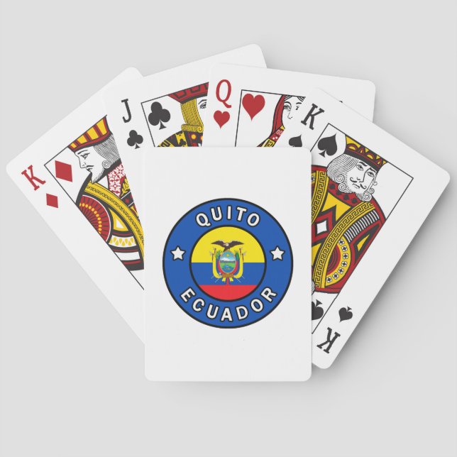 Jeu De Cartes Quito Équateur (dos)