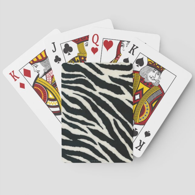 Jeu De Cartes RAB Rockabilly Zebra Imprimer noir et blanc (dos)