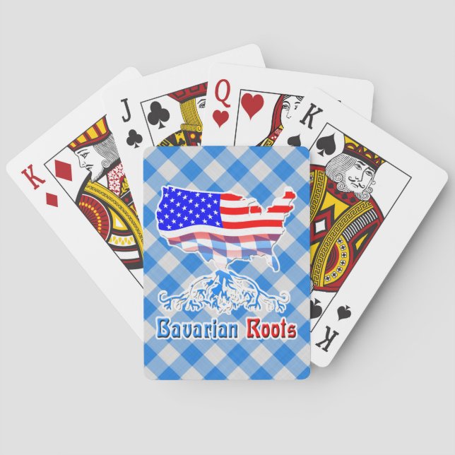 Jeu De Cartes Racines Bavaroises Américaines Jouer Des Cartes (dos)