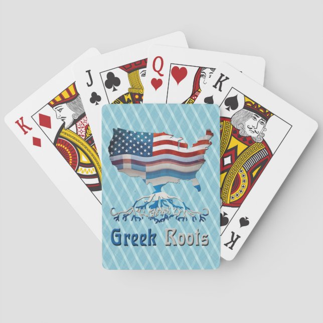 Jeu De Cartes Racines grecques américaines Jouer des cartes (dos)