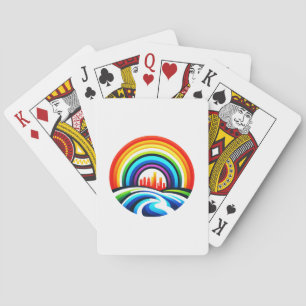 Jeu De Cartes Rainbow City Skyline Urban Diversity & Hope Design