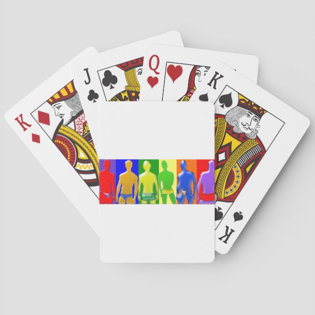 Jeu De Cartes Rainbow Men (dos)