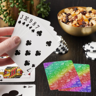 Jeu De Cartes Rainbow Shellfish Motif Jouer des cartes