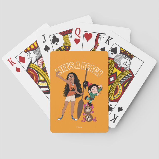 Jeu De Cartes Ralph rompt Internet | Moana - La vie est une plag (dos)