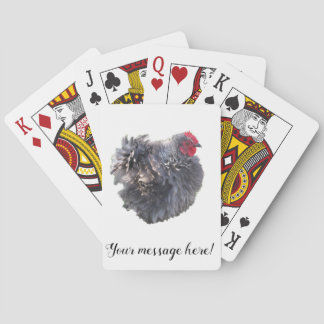 Jeu De Cartes Rare Race Poulet Bleu Frizzle Cochin Rooster