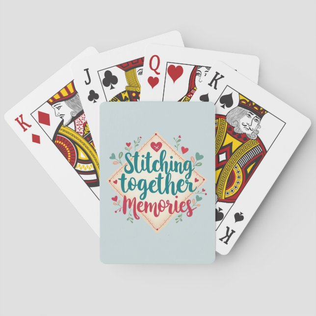 Jeu De Cartes Rassembler les souvenirs L'art de la broderie (dos)