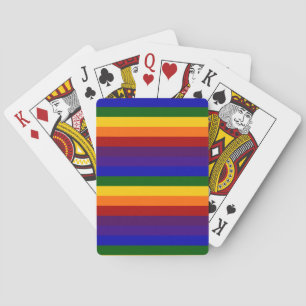 Jeu De Cartes Rayures arc-en-ciel