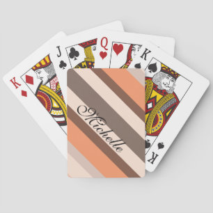 Jeu De Cartes Rayures de melon de vanille