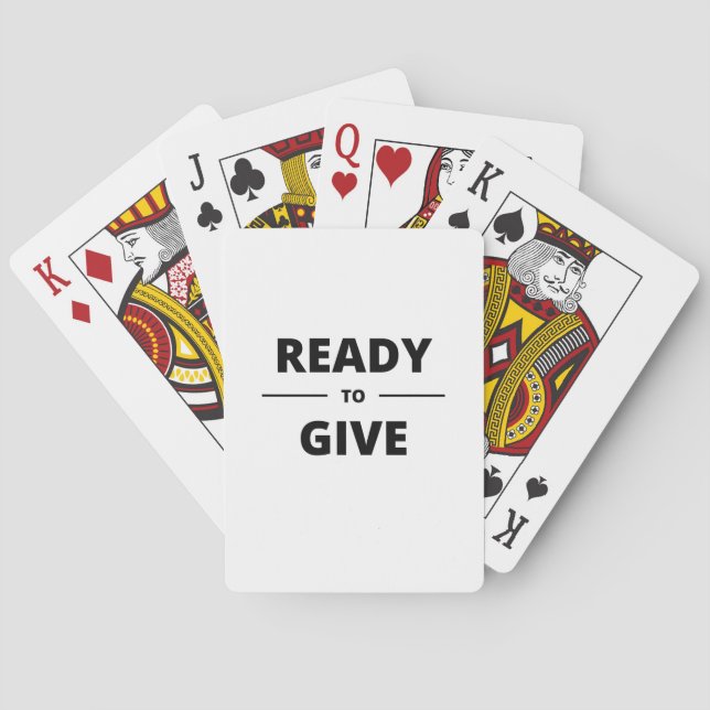 Jeu De Cartes READY to GIVE (dos)