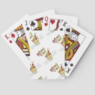JEU DE CARTES RECETTE DE COCKTAIL MAI TAI ART