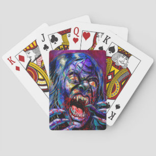 Jeu De Cartes Récolte des horreurs jouant aux cartes