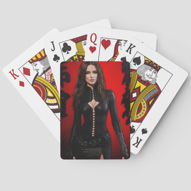 Jeu De Cartes Red Black playing cards (dos)