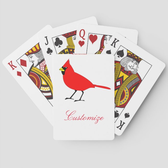 Jeu De Cartes Red Cardinal Bird Thunder_Cove (dos)