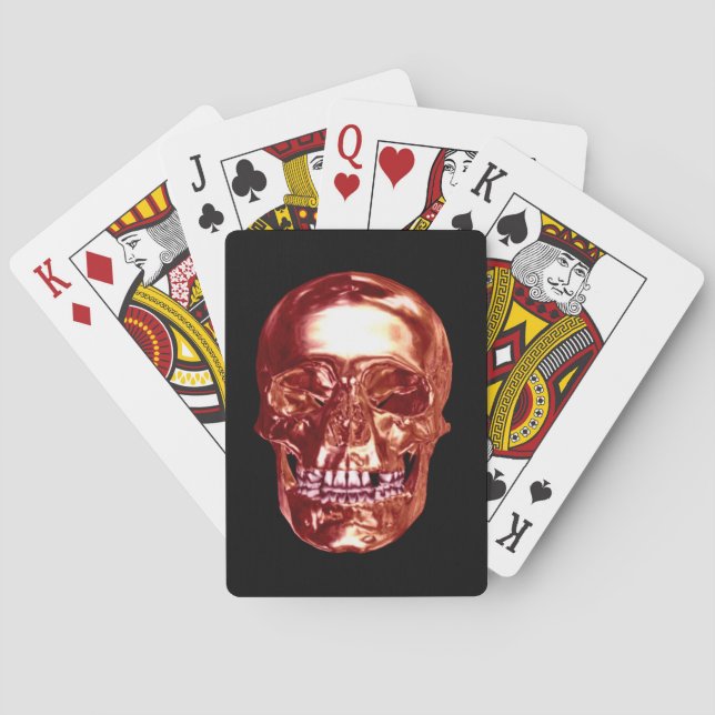 Jeu De Cartes Red Chrome Skull Jouer des cartes (dos)