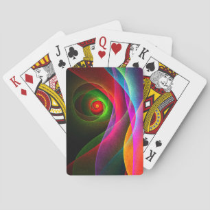 Jeu De Cartes Red Green Orange Modern Abstrait Art Motif #22