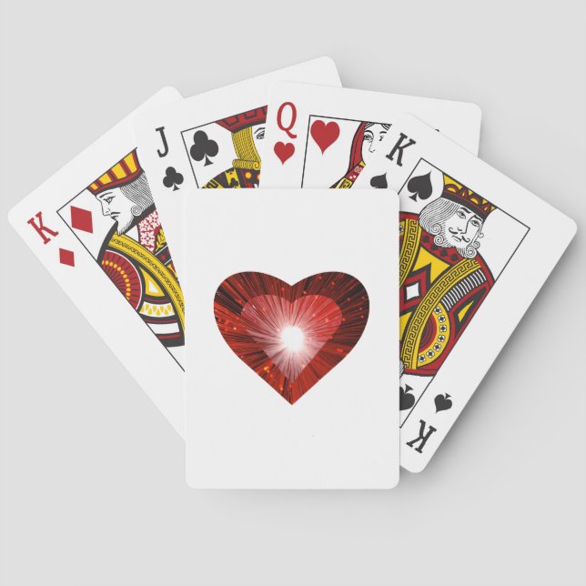 Jeu De Cartes Red Heart White jouer aux cartes (dos)