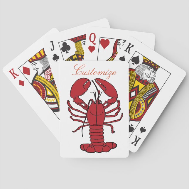 Jeu De Cartes Red Maine Lobster Thunder_Cove (dos)