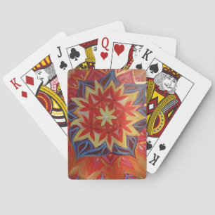 Jeu De Cartes Red Mandala Classic Jouer Cartes