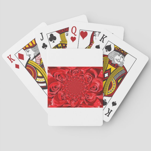 Jeu De Cartes Red Roses Kaleidoscope : Art Heureuse Sainte-Valen (dos)