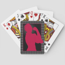 Red Rosie le Riveter Silhouette et Motif