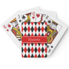 Red What Black Harlequin Red Ribbon Nom Monogramme