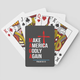 Jeu De Cartes Refaire de l'Amérique un pays pieux à nouveau Inau