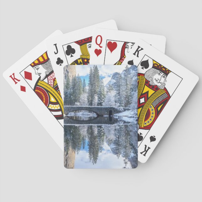 Jeu De Cartes Réflexion hivernale à Yosemite (dos)