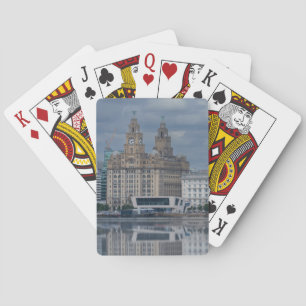 Jeu De Cartes Réflexion Liverpool Skyline