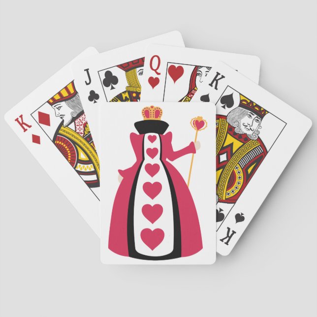 Jeu De Cartes Reine de coeur (dos)