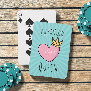Jeu De Cartes Reine de quarantaine personnalisée