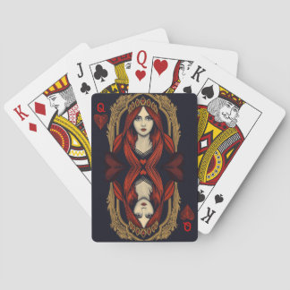 Jeu De Cartes Reine des Coeurs Artistique Jouer des Cartes