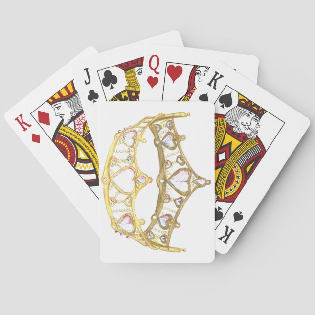 Jeu De Cartes Reine Des Coeurs Couronne Jouer Des Cartes (dos)