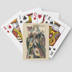 Jeu De Cartes Reine des coeurs personnalisent les cartes de jeu 
