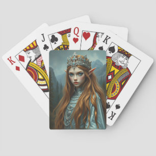 Jeu De Cartes Reine Elfe du Voile – Portrait Fantastique
