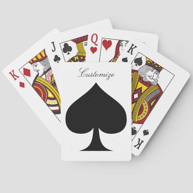 Jeu De Cartes Reine noire de pique Black Thunder_Cove  (dos)